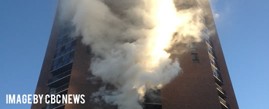 A man leaps from balcony to escape apartment fire in Winnipeg.